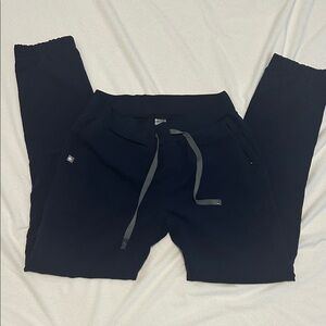 Navy Figs Jogger Pants with Drawstring